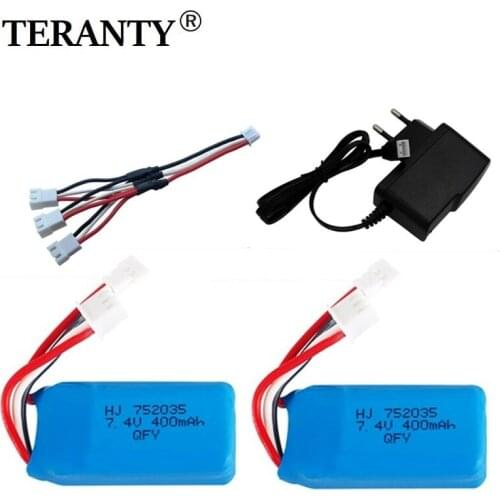 7.4v Battery and charger For DM007 RC Airplane Quadcopter Helicopter Toy Spare Parts 2s for 7.4V Drone Battery