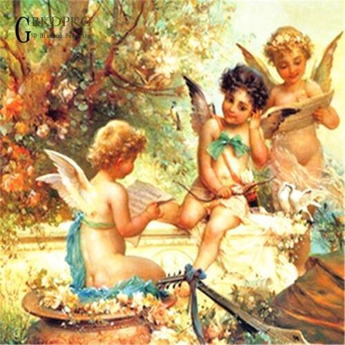 Diamond Mosaic Special Shaped Diamond Painting Cross Stitch little ange drill 5D Diy Home Decoration Painting Wedding decoration