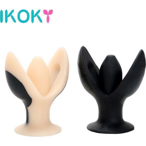 IKOKY Opening Butt Plug Anal Plug Anal Expander Dilator Electric Shock Prostate Massage Sex Toys for Women Adult Games Silicone