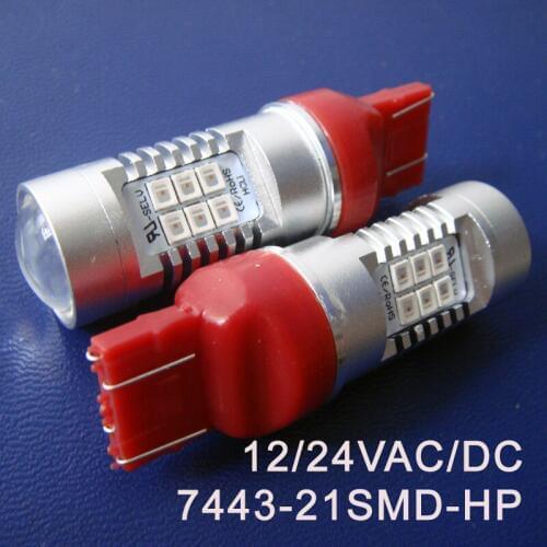 High quality 12/24VAC/DC 10W T20 7443 W21/5W DRL Car Led Rear Fog Lamp,Auto Brake light,Parking Stoplight free shipping 2pcs/lot
