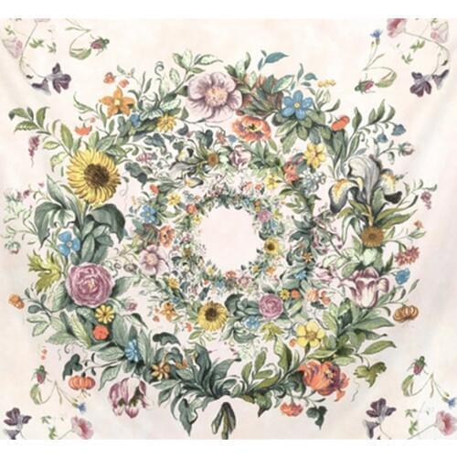 Mandala Hippie Tapestry Wall Hanging Bohemian Flower Wreath Psychedelic Tapestry Moon Tree Forest Fox Boho Decor Tapiz 150*130cm