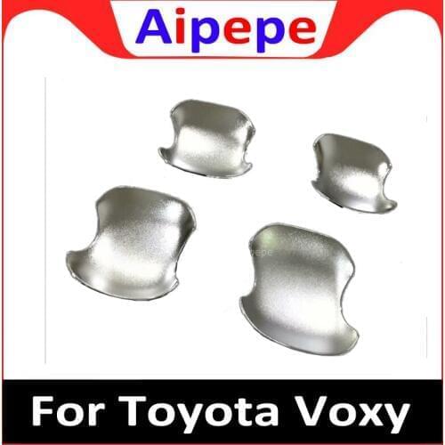 For Toyota Noah Voxy R80 2014 2015 2016 2017 2018 ABS Chrome Door Handle Bowl Cover Door Handle Protector Trim Car Accessories