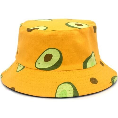 Summer New Printed Bucket Hat Ladies Sunscreen Hat Male Double-Sided Shade Outdoor Travel Fisherman Hat Bucket Hat M103