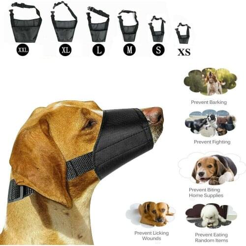 Pet Muzzle Pet Mask Pet Adjustable Dog Mesh Breathable Dog Mouth Muzzle Anti Bark Bite Chew Training Products Pet Accessories