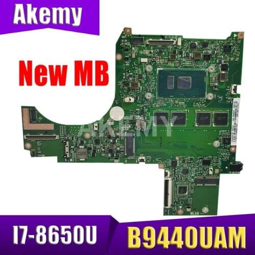 Akemy B9440UAM MB._16G/I7-8650U MainBoard For ASUS B9440UAV B9440UA B9440U Laptop Motherboard MAIN BOARD 90NX0150-R00080