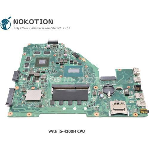 NOKOTION 60NB08X0-MB1700 Motherboard For ASUS X550 X550JX MAIN BOARD REV 2.0 SR15G I5-4200H CPU