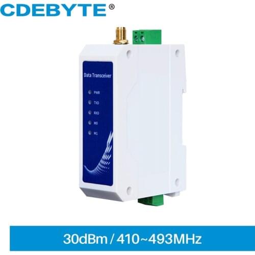 LoRa SX1262 Modbus Modem RS232 433Mhz 470Mhz 30dBm 10km Anti-interference Wireless Radio Station CDEBYTE E95-DTU(400SL30P-232)