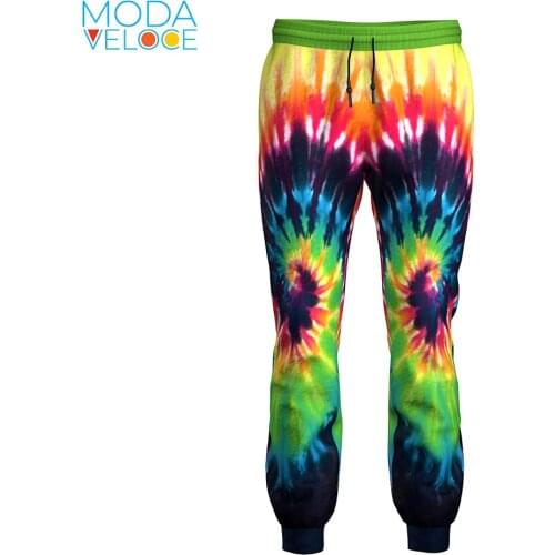 3d print tie Dye Cool Special Trendy Spyral 2021 Men Casual Trousers Joggers Cotton Pants Gym Workout Track Running