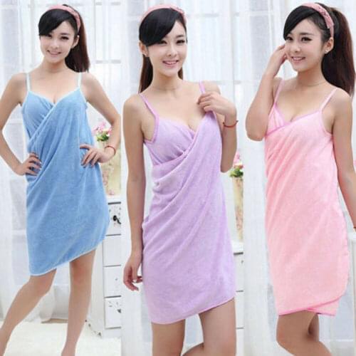 New Women Robes Bath Wearable Towel Dress Girls Women Womens Lady Fast Drying Beach Spa Magical Nightwear Sleeping