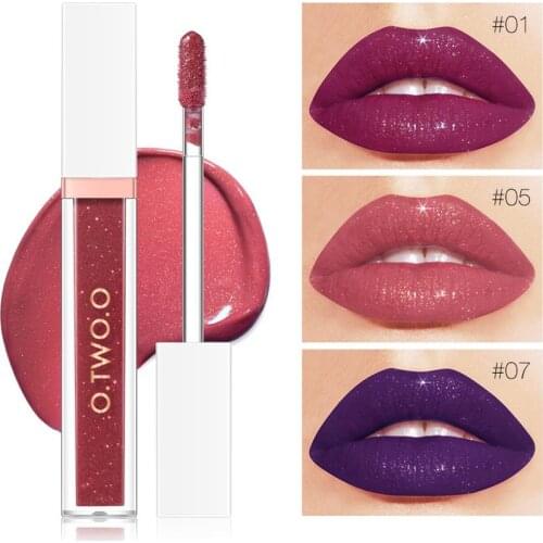 O.TWO.O 7 Color Lipgloss maquiagem Mirror Glass Lip Gloss Light Gel No Sticky Lipstick Liquid Makeup Moisturizing