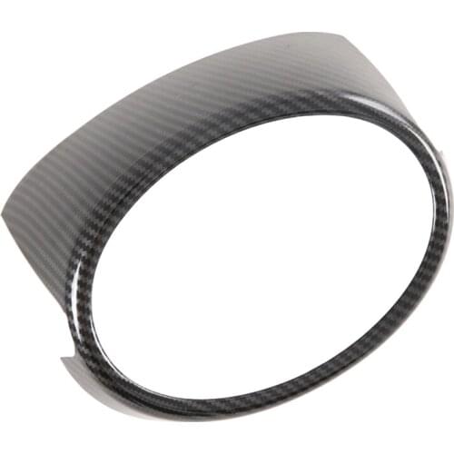 Car ABS Carbon Fiber Front Grille Logo Decorative Cover Trim for Toyota RAV4 2019-2020