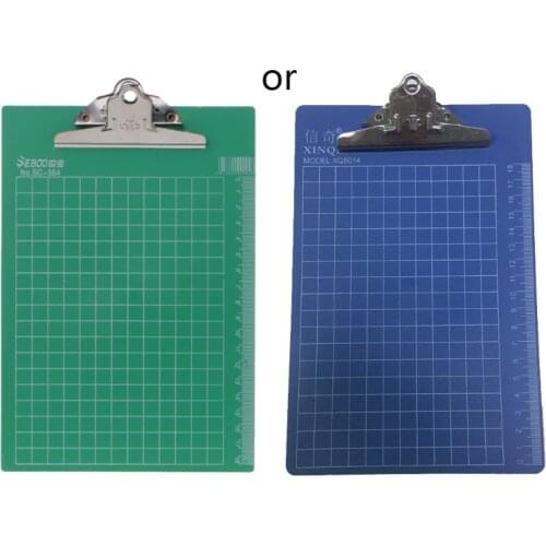 Plastic A5 File Paper Clip Writing Board With Clip Document Clipboard Scale Kit P9YA