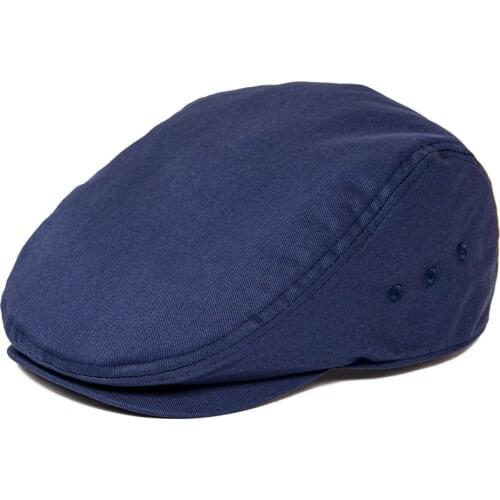 JANGOUL Airhole Flat Cap Men Cotton Driver Hat Summer Newsboy Caps 826