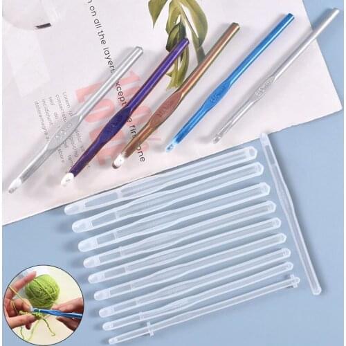 DIY Crystal Epoxy Mold Ten Types of Crochet Silicone Mold Knitting Yarn Tools Silicon Mould Resin Mold