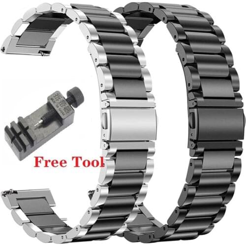 Stainless Steel Strap For Xiaomi Huami Amazfit Bip S U Lite GTS 2 Mini GTR 47mm 42mm Bracelet Band 20mm 22mm Watchband