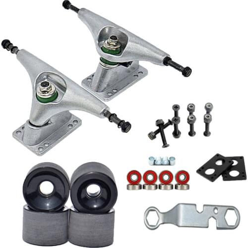 Surf Skateboard Trucks 6.25 Pro Level Bushings Skateboard Bearings With 4Pcs PU Matte Skateboard Wheels 70*51mm