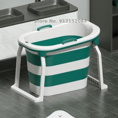 Folding Bath Bucket Bath Bucket Adult Heightening Bathtub Childrens Bathtub Household Swimming Bathtub