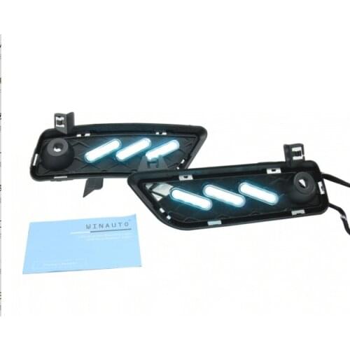 Led Drl Daytime Running Light for BMW X3 F25 2009-2013 with Yellow Turn Signal and Blue Night Mode