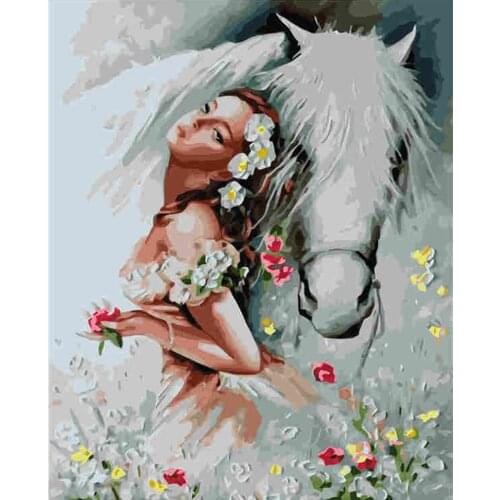 Dancer Oil Painting Paint By Numbers For Adults Pictures By Number Decoration LivingroomBallet girl Zero Foundationnew Painter