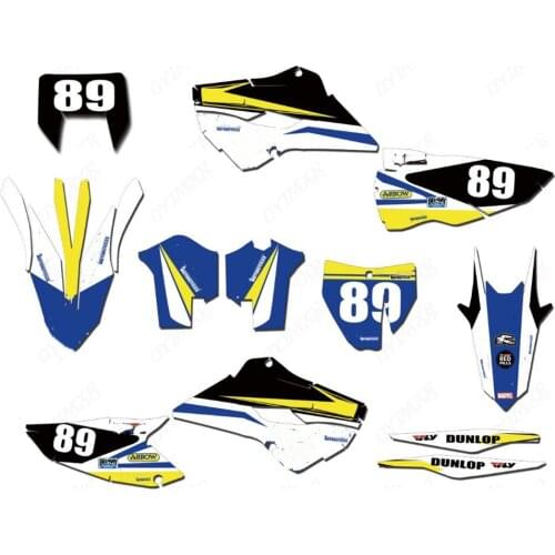 TE/FE 2016-2014 TEAM GRAPHICS DECALS STICKERS kits For Husqvarna TC FC 2014 2015 150 250 300 350 400 450 TE FE 2014 2015 2016