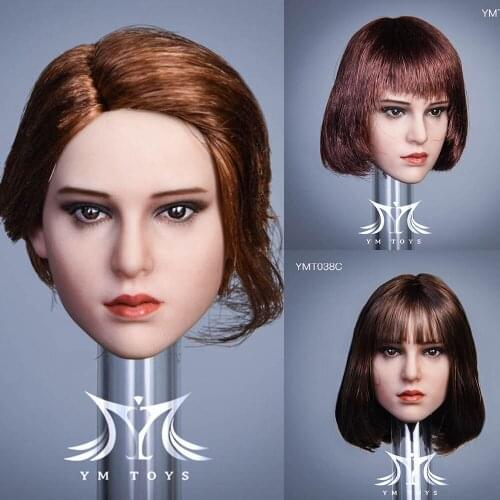 In Stock YMTOYS YMT038 1/6 Scale Marty Head Sculpt Female Soldier Head Carving Model for 12 inches Suntan Body