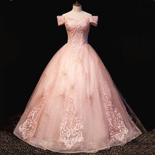 Vintage Off The Shoulder Quinceanera Dresses Noble Party Prom Formal Ball Gown Luxury Lace Embroidery Quinceanera Dress