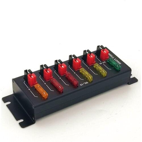 WL-10 6-Port Powerpole Splitter Distributor Anderson Powerpole Screw Fixing DC 36V 45A