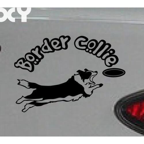 Funny Reflective Tape Border Collie Stickers for Cars Funny Vinyl Car Sticker And Decals Drop Shipping