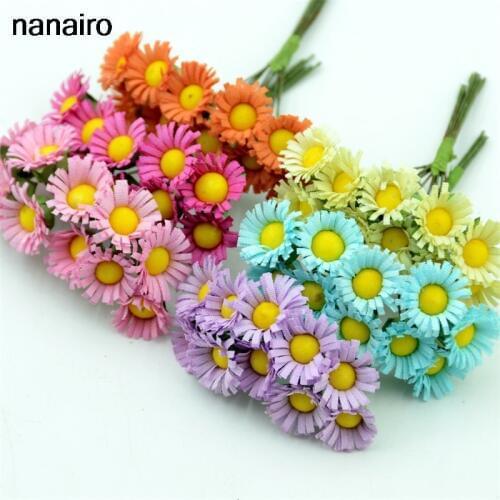 10pcs Cheap Artificial Handmade Silk Sunflower Wedding Decoration Home Garden Decoration DIY Garden Decoration Decoration