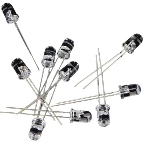 10 Pieces 5mm Infrared IR Led Lighting Light Emitting Diode Lamps 20mA 30 Degrees