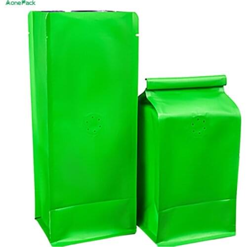 100pcs High Barrier 250g Side Gusset Resealable Tea Dried Fruit Coffee Packing Bags With Tin Tie