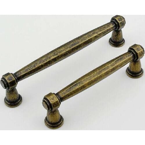128mm vintage furniture door handles antique brass kitchen cabinet drawer handle dresser cupboard door pull handle 5" knob
