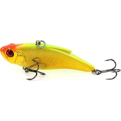 7.5cm 16.5g Vibration Fishing Lure Lipless Crankbaits Sinking Hard Plastic Artificial VIB Bait Noisy Rattle Bass Powerbait