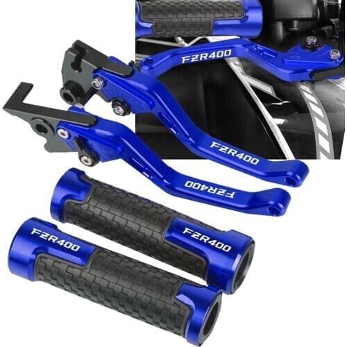 For YAMAHA FZR400RR RRSP 1991 1992 1993 1994 1995 CNC With FZR400 logo Motorcycle Accessories Brakes Clutch Levers &Handle Grips