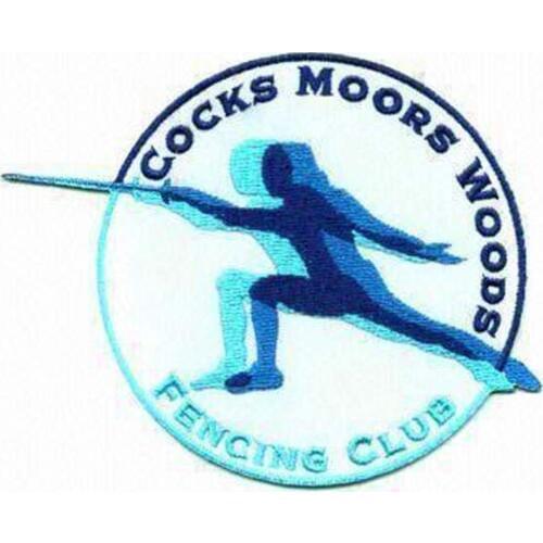 Fencing Club Embroidery Patch Personalized Embroidered Labels Made by Twill with Merrow Broder and Iron On Backing