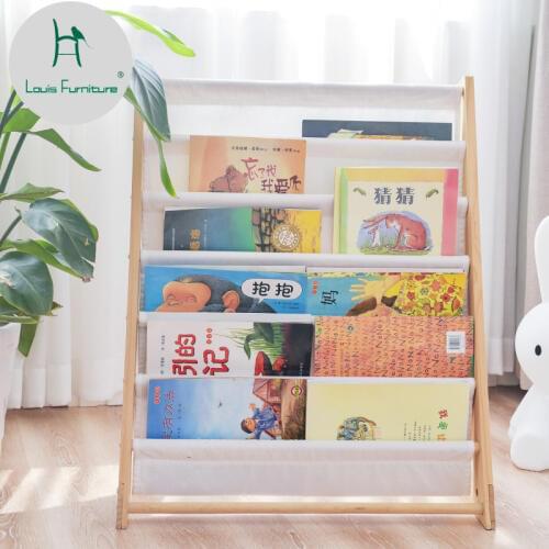 Louis Fashion Bookcases Bookshelves Childrens Kindergartens Baby Solid Wood Storagesimple Modern
