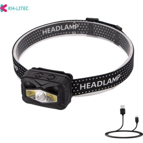 Powerful Headlamp Rechargeable LED Headlight 2 Modes Body Motion Sensor Head Flashlight Camping Fishing Torch Light Lamp USB