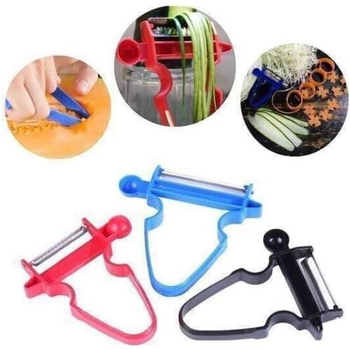 Smooth Vegetable Peeler Set Potato Slicer Cabbage Grater Fruit Peeler Fruit Carrot Cutter Home Kitchen Peeling Tool Random Color