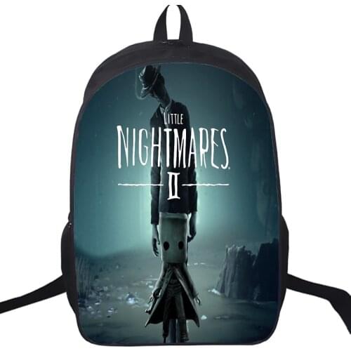 New Cartoon Game Little Nightmares 2 Backpack Children School Backpack Travel Rucksack Students Book Bag Waterproof School Bags