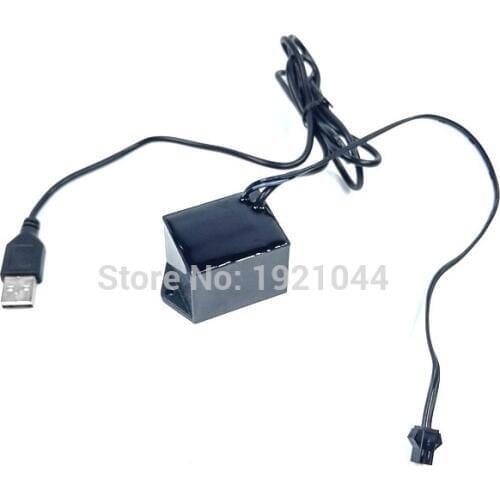 NEW Style 5V 15M USB Port EL wire driver powered by Mobile battery for driving 1-15m EL wire or EL Tape For party Decoration