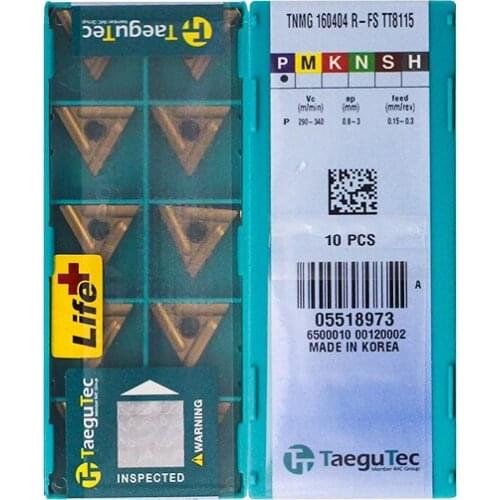 Original TNMG160404R-FS TT8115 Inner Round Milling Tool CNC lathe Tools Turning Inserts