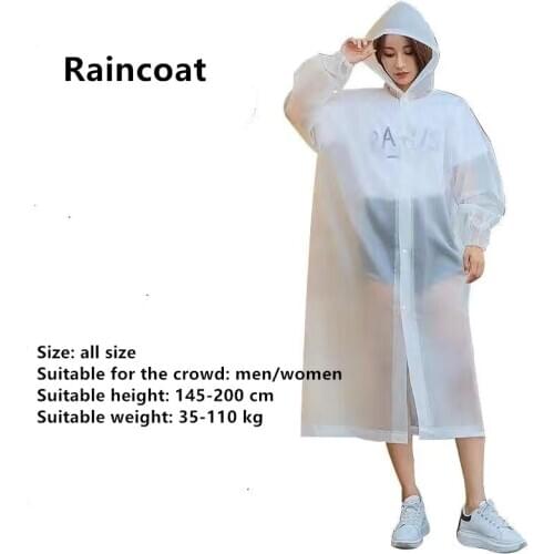 New Fashion Adult Colorful Man/Women Raincoat Travel Waterproof Rainwear Poncho Outdoor Rain Coat 2020
