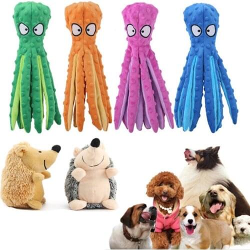 Durable Chew Toys Octopus Hedgehog Toys Funny Dog Chew Toys Plush Toys for Dogs Pet Accessories