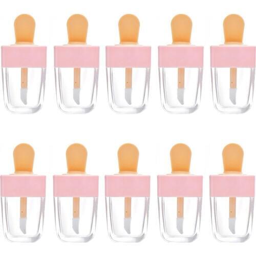 5PCS 8ML Fashion Lip Gloss Tubes Empty Bottle Ice Cream Lip Glaze Container DIY Empty Tube Shell Lipstick Filling Empty Bottle