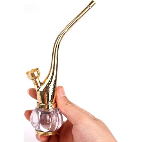 High Quality Brass Dual-use Convenient Mini Hookah Shisha Chicha Smoke Pipe Cosy Moment Cigarette Filter Tube Holder Tobacco