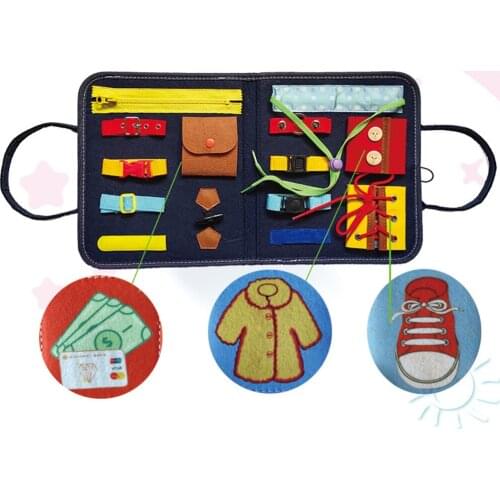 Busy Board for Toddlers Early Educational Sensory Toys Fine Motor Game Pre-school Kids Toy