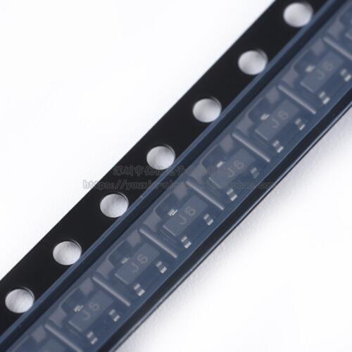 100pcs / 1 lot Original S9014 silk screen J6 SOT-23 NPN 45V 100mA SMD three poles