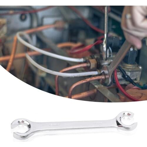 3Pcs Wrench Opened Ends High Torque Chromium Vanadium Steel Professional Oil Tube Dual-head Spanner for Vehicle Maintenance