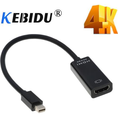 4K Mini DP To HDMI-compatible Adapter Cable Mini DisplayPort Thunderbolt Port To HDMI-compatible Adapter