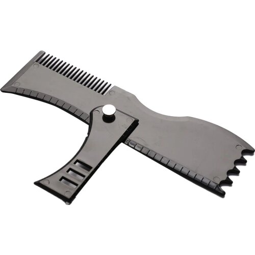 5 In 1 Men Beard Shaping Styling Template Comb Rotatable Beards Comb Beauty Tool